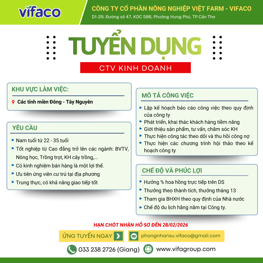 Tuyển dụng CTV kinh doanh
