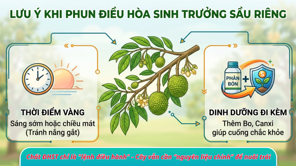 Lưu ý khi phun chất điều hòa sinh trưởng