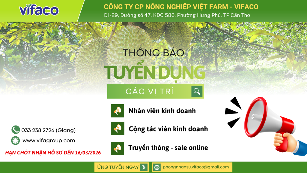 THÔNG BÁO TUYỂN DỤNG